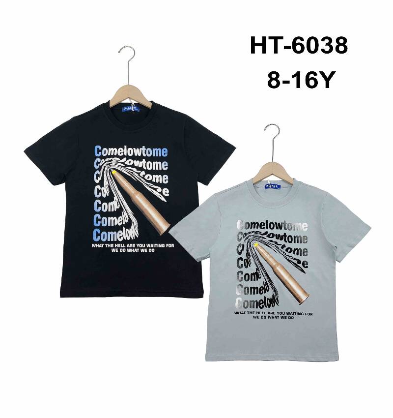 Bluzki chłopięce. Roz 8-16, Mix Kolor Paczka 5 szt. 1